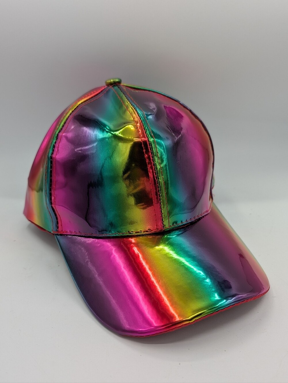 Back to The Future Hat Cap Marty McFly Holographic Iridescent Adjustable